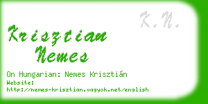 krisztian nemes business card